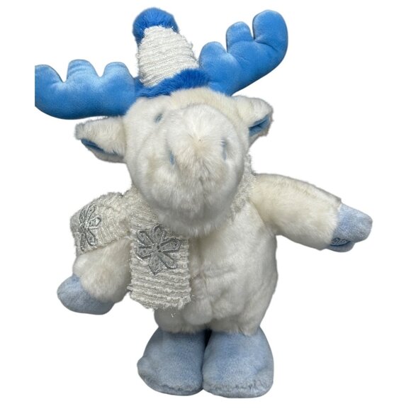 DanDee Christmas Plush Animated White Moose Sings "Jingle Bell Rock" READ - Picture 1 of 10